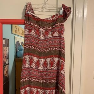 TJD off the shoulder maxi dress